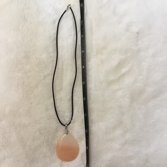 Large Coral Stone Necklace - Picture 5 of 8